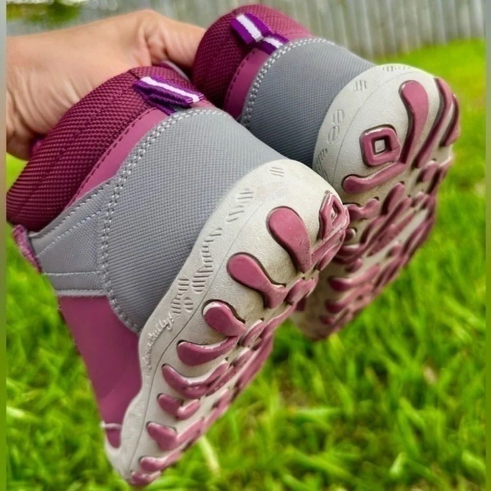 Mishansha girls hiking shoes elastic band adjustable buckle